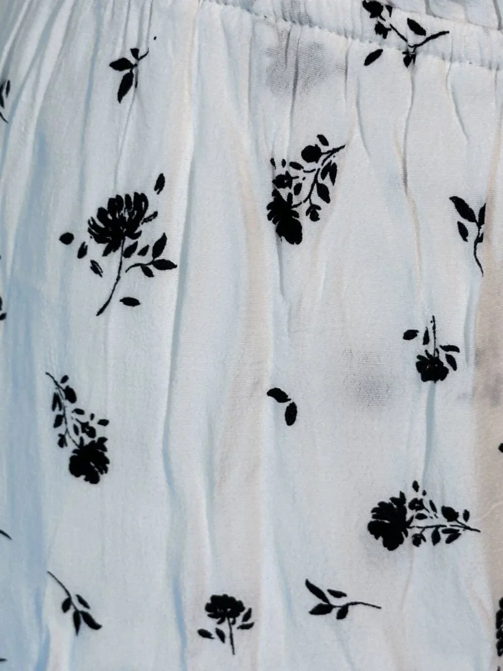 Banana Republic Floral Faux Wrap Dress White Black Size 6 NWT Spaghetti Strap - Picture 6 of 7